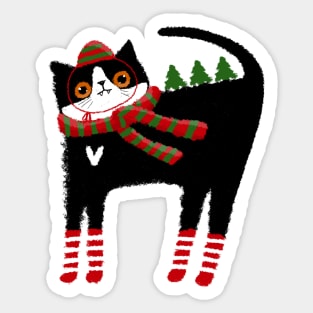 The Christmas Cat Sticker